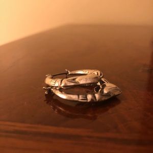 Sterling Silver Irish Claddagh Hoops
